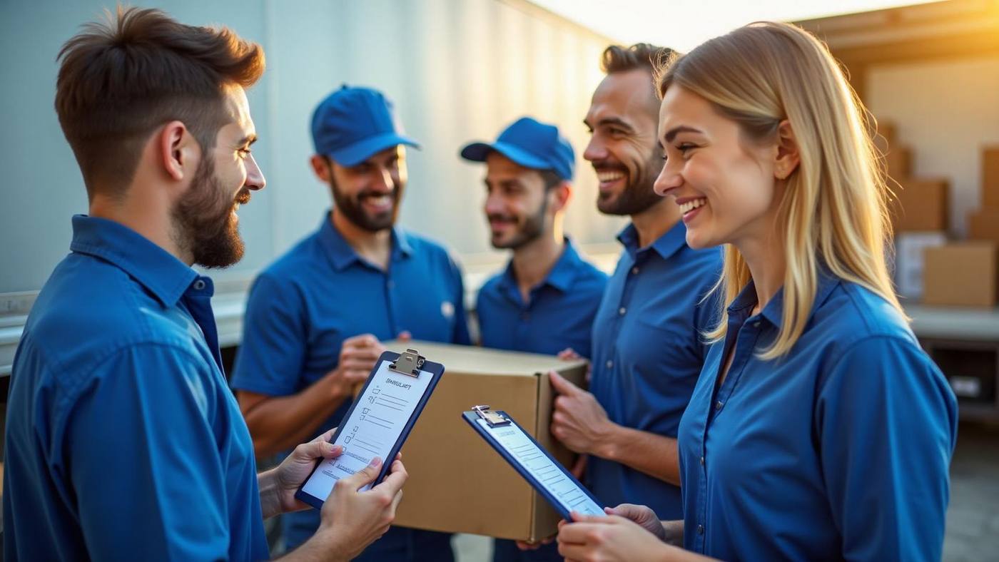 Profesionalni selidbeničari sa checklistom planiraju selidbu