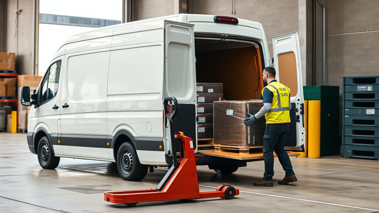Utovar euro paleta u kombi paletarom